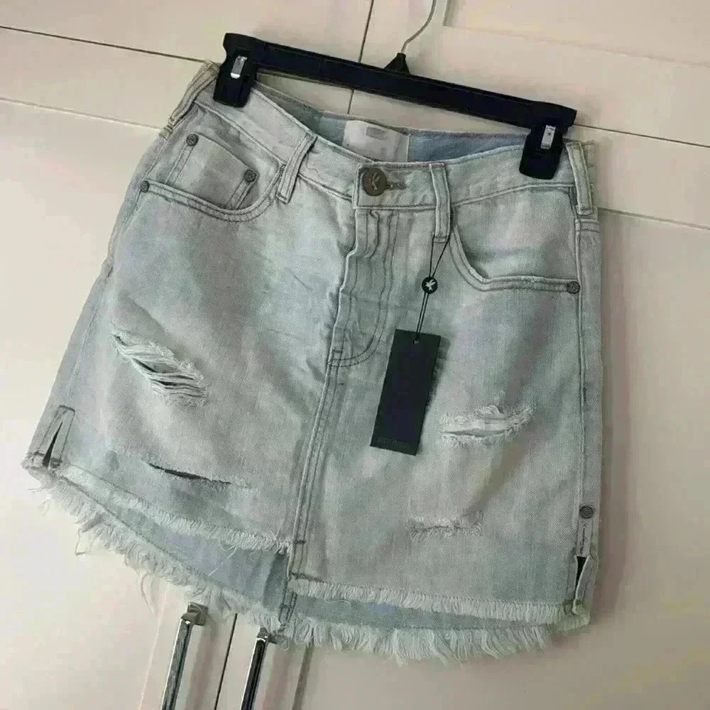 ONE TEASPOON High Waist 2020 Mini Skirt size 28 style: 21647 Brando NWT - Picture 9 of 11